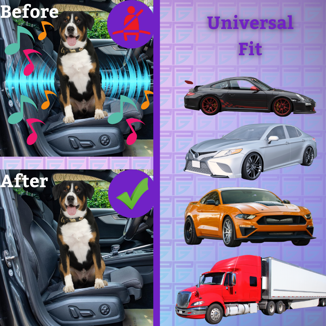 Seatbelt Latch Plate - Car Accessories for Most Vehicles | Universal Belt Buckle Latch with Lanyard for Keychain | Gift for Him & Dog Lovers